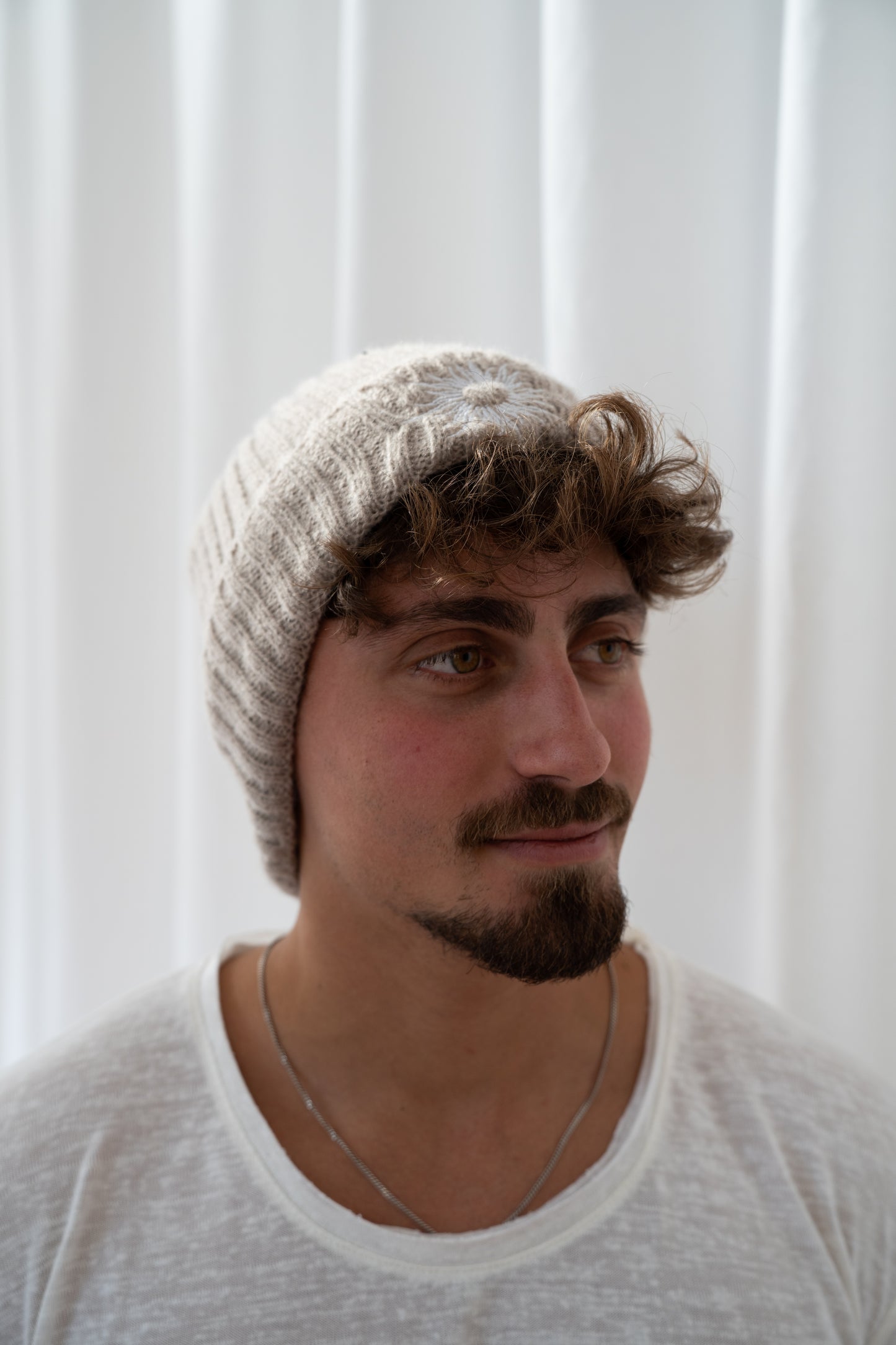 Cozy Knit Beanie Oatmeal Cream