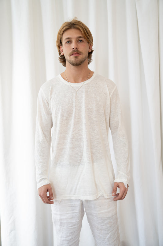 YS Relax Long Sleeve White