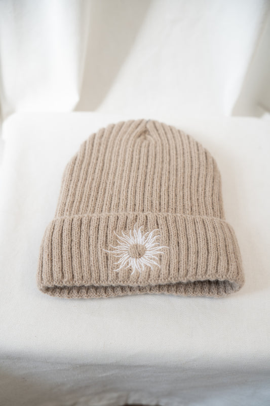 Cozy Knit Beanie Oatmeal Cream