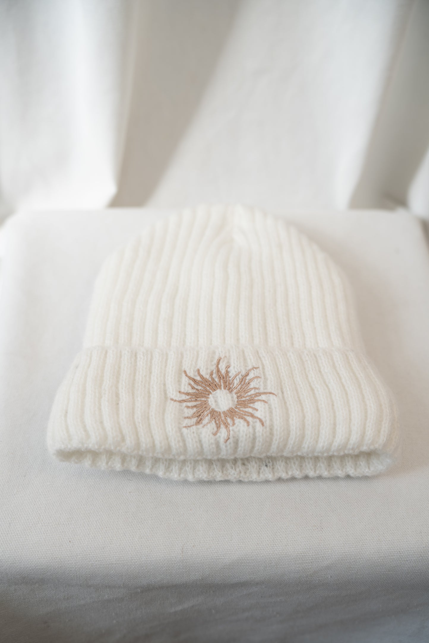 Cozy Knit Beanie Snow White